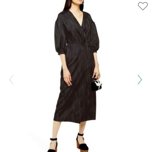 Topshop Dresses & Skirts - NWT TOPSHOP Jacquard Wrap Midi Dress